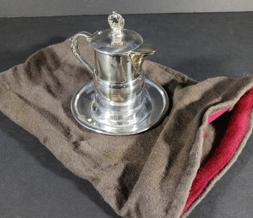 Apollo Silver Cream Pitcher, silverplate, with silvercloth storage bag