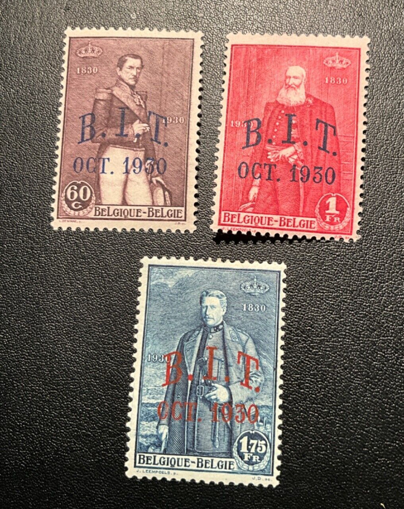 Stamps Belgium 222-4 hinged