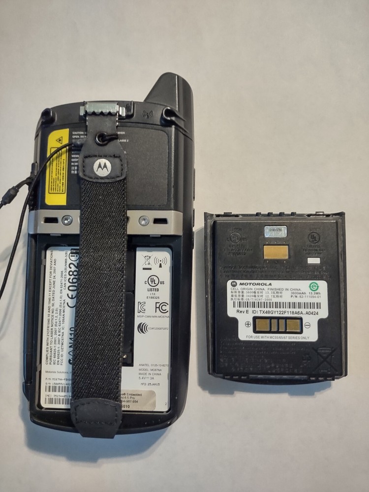 Zebra MC67NA-PDABAB00300 Handheld 2D/1D/QR Barcode Scanner