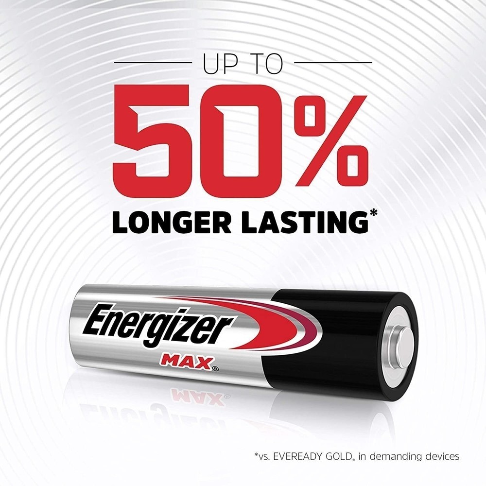 Energizer AA Batteries (48 Count), Double A MAX Alkaline Battery (Packaging...