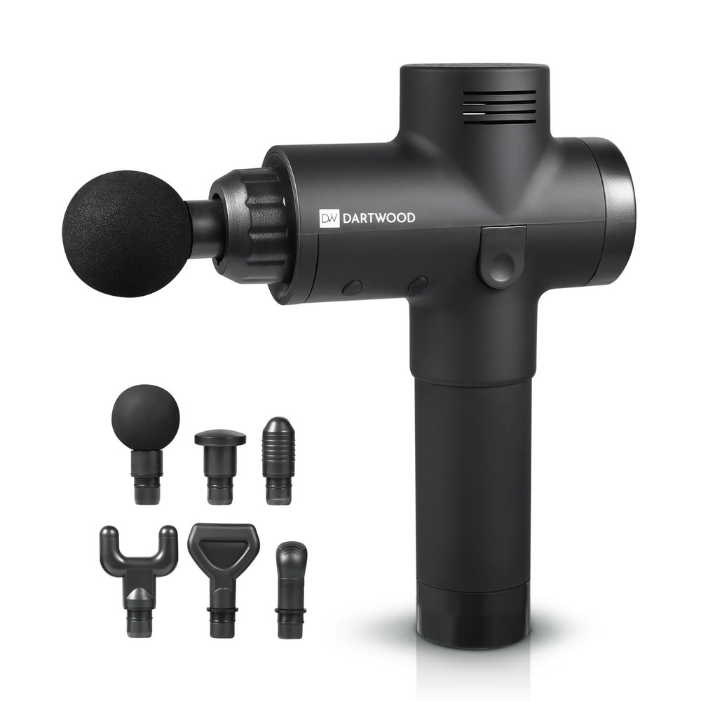 Portable Massage Gun Deep Tissue Percussion Multi Speed Adjustable Setting -Used