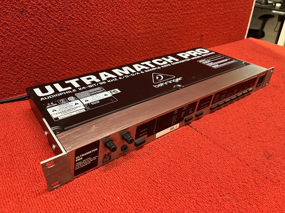 Used Behringer Ultramatch Pro SRC2496 AD/DA Sample Rate Converter Good Condition