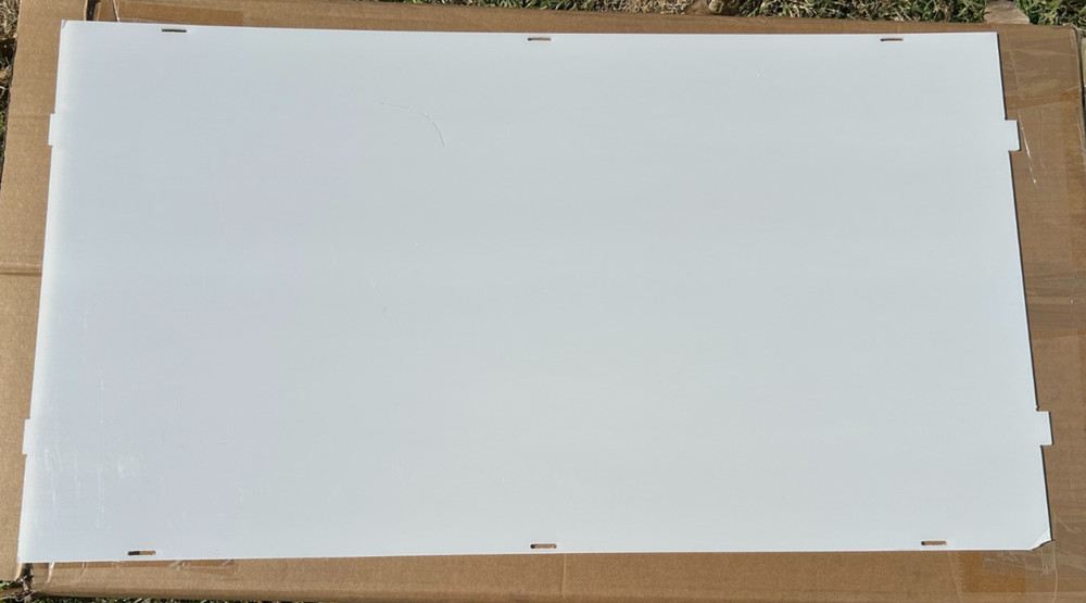 Acrylic Display Case with White Base - 29 inch tall - READ DESCRIPTION