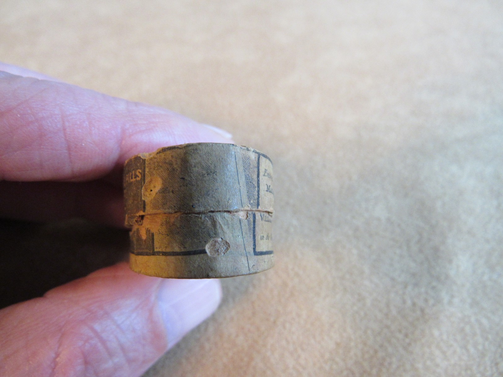 Civil War Wood Box Quack Pills Wrights Indian Vegetable Medicine 1860s