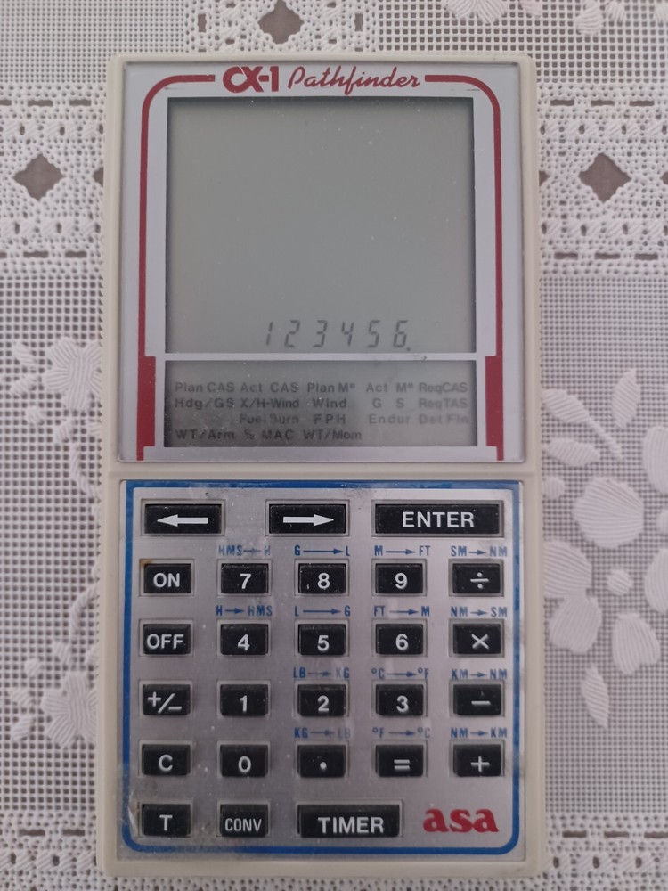 ASA CX-1 Pathfinder Electronic Flight Computer Calculator TESTED Working VTG