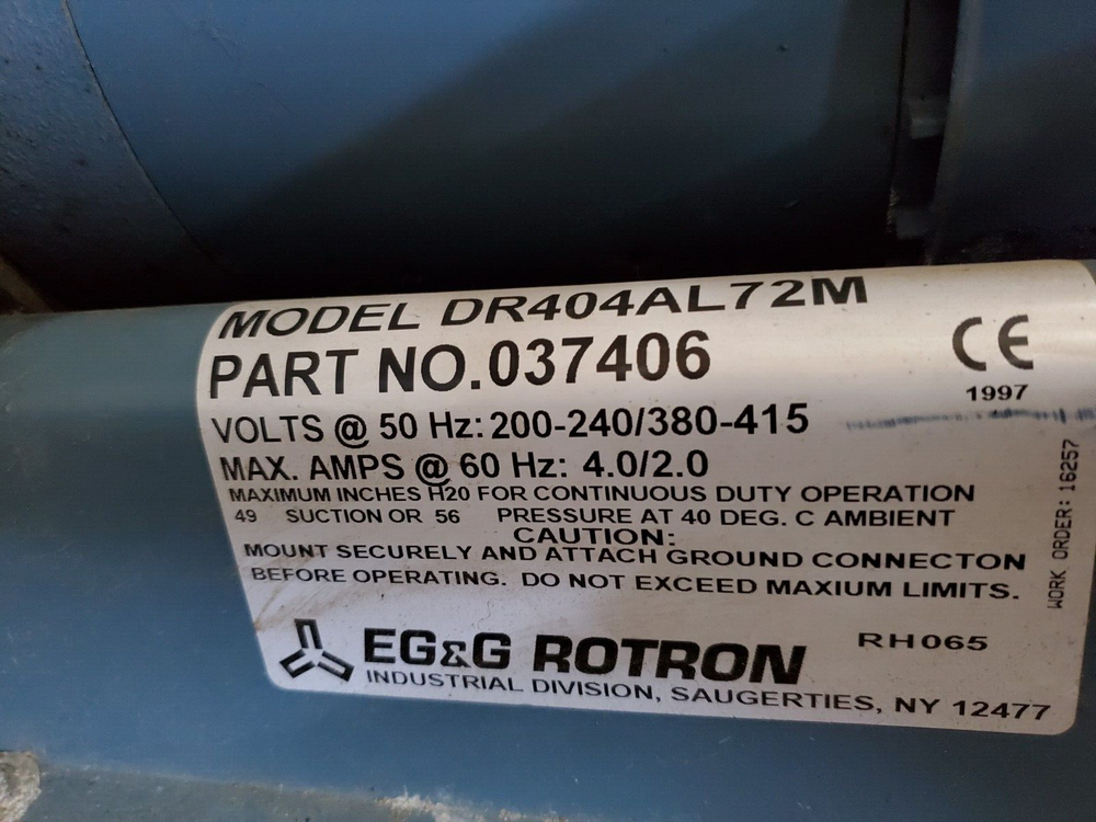 EG&G ROTRON DR404AL72M Blower