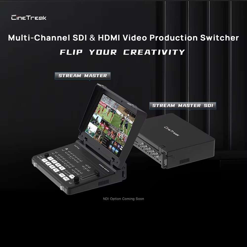 CineTreak Stream Master SDI-HDMI 4-CH Video Switcher Controller Live Streaming
