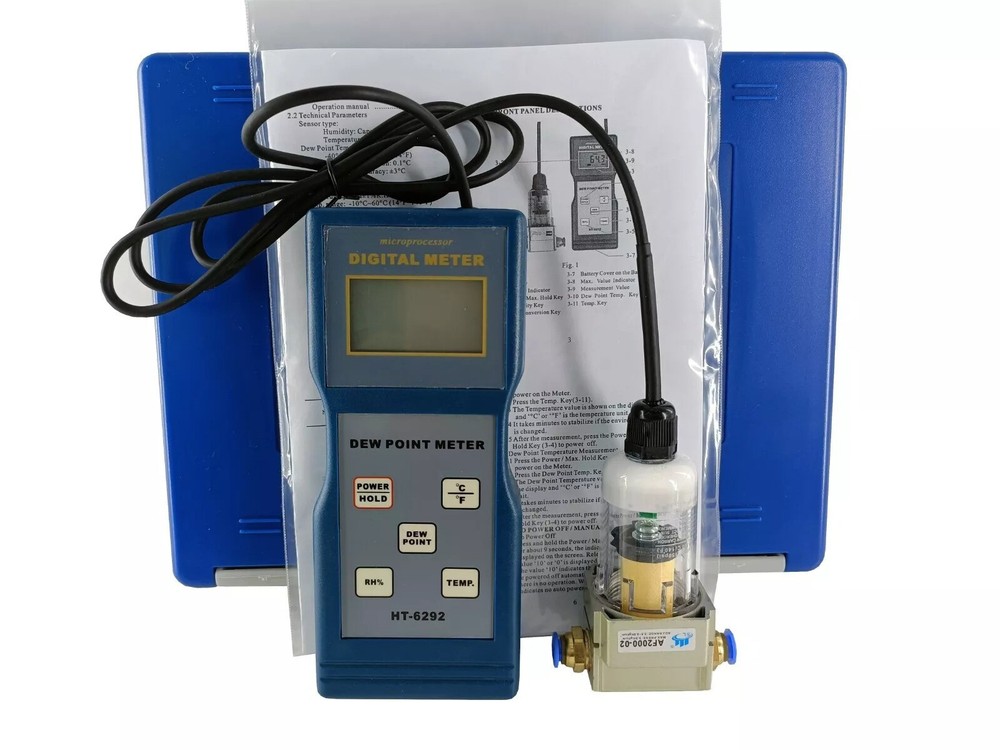 Portable Dew Point Meter Digital Thermo-Hygrometer Temperature Humidity Meter