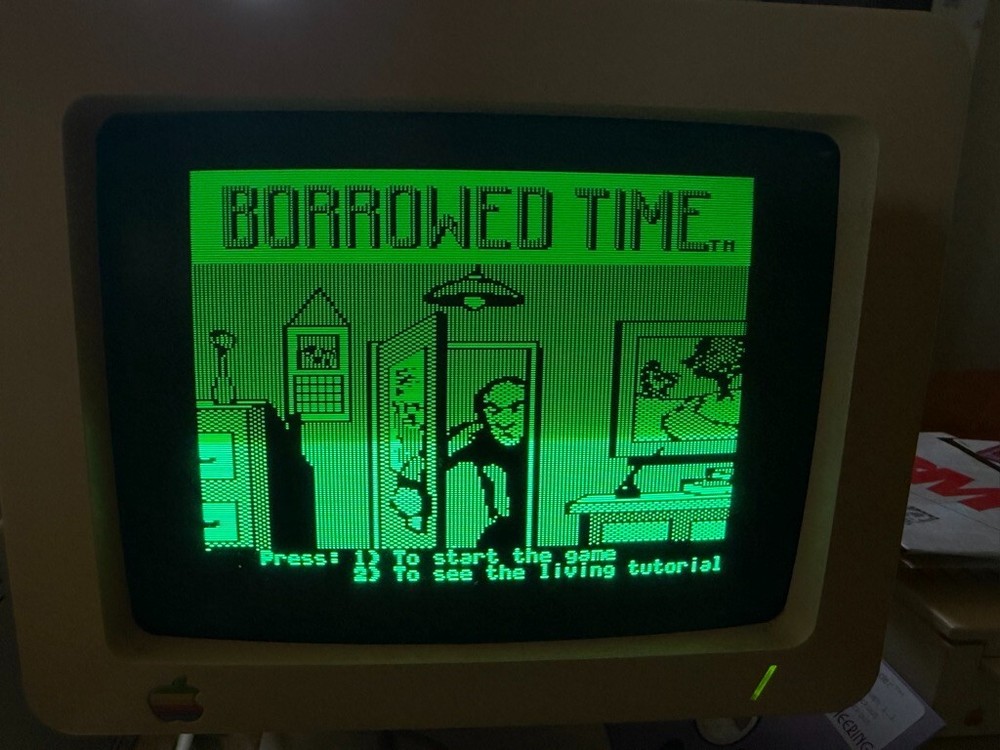 Apple 5.25 Software - BORROWED TIME by Activision - tested on Apple 2c