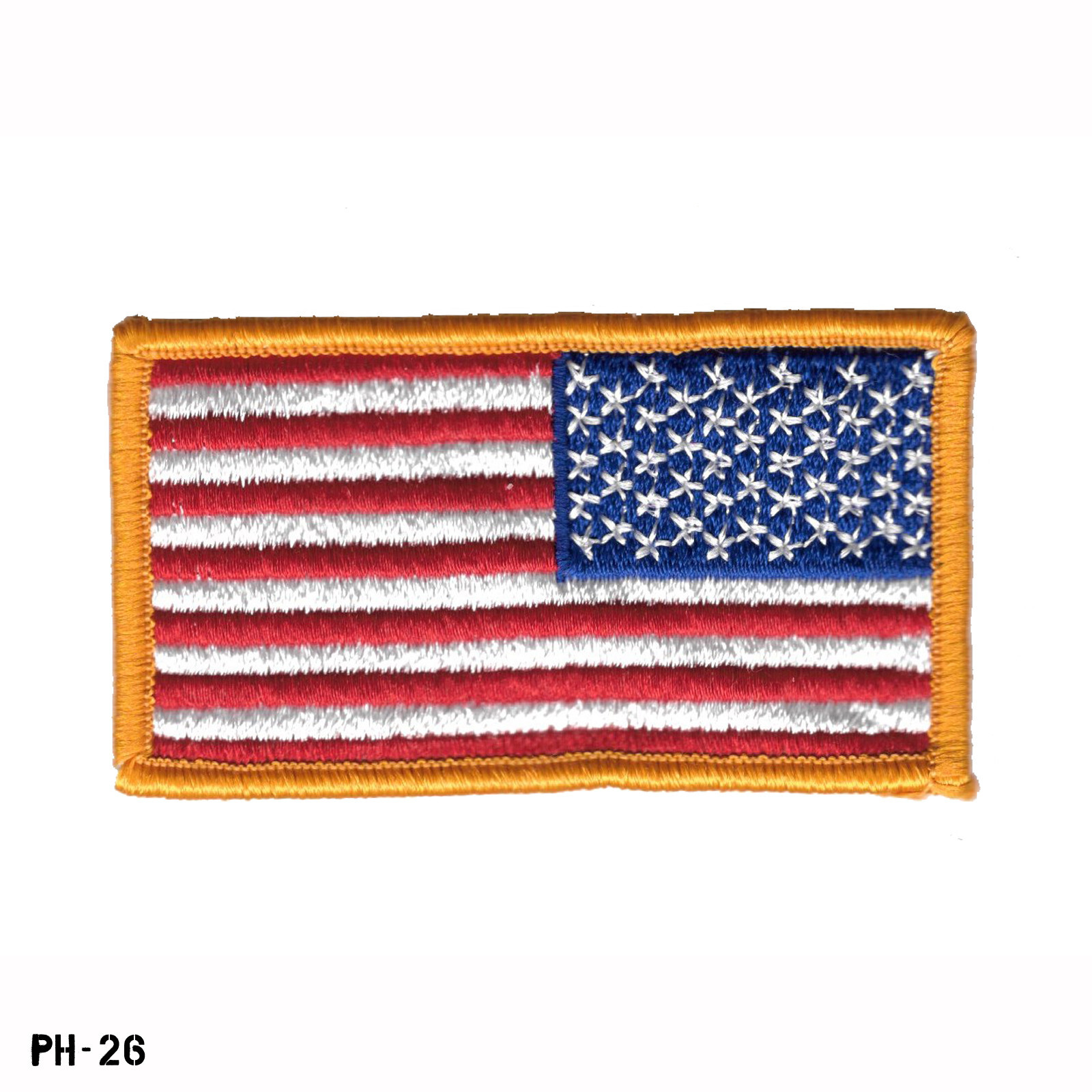 US American Flag Patch ~ Right Shoulder ~ Sew On ~ USA Made