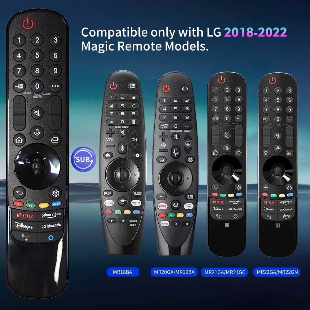 MR21GA Magic Remote Control for LG Smart OLED TV 43UP7700PUB AKB76036201