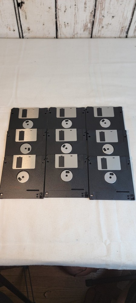 3M High Density 3.5" Diskettes Floppy Disc ONLY 9 IBM Formatted DS -Opened