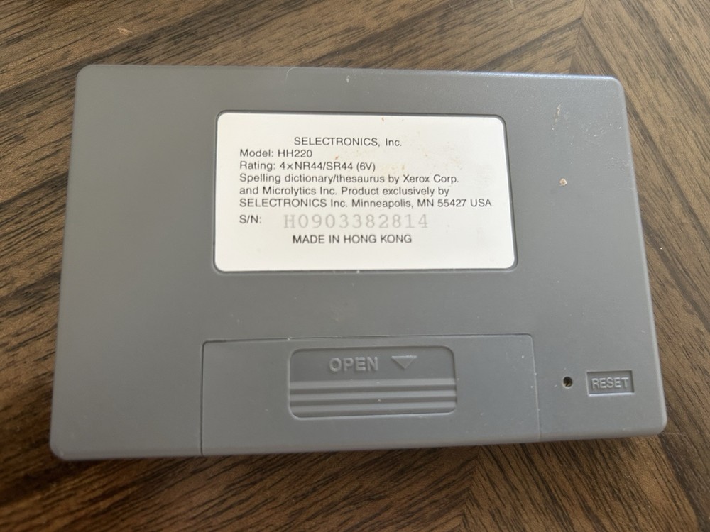 Vintage Electronic Wordfinder