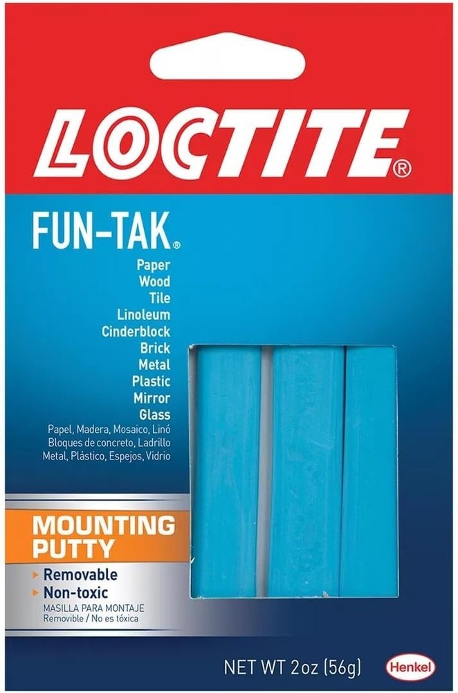 2 oz Fun-Tak Blue Putty - Long Lasting, Self Adhesive & Repositionable Solution