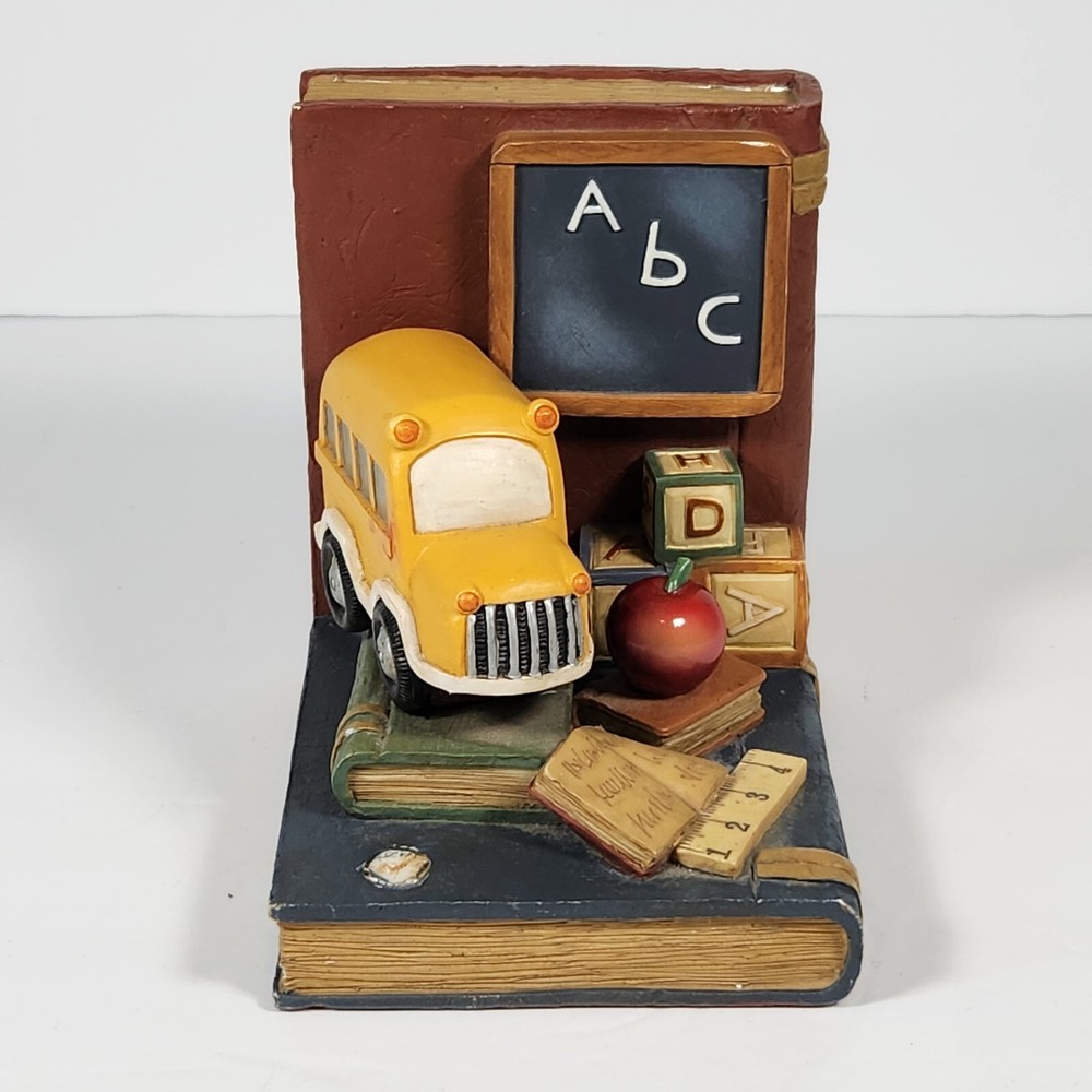 Vintage Single Bookend Replacement School Bus Classroom Mantle Office Decor