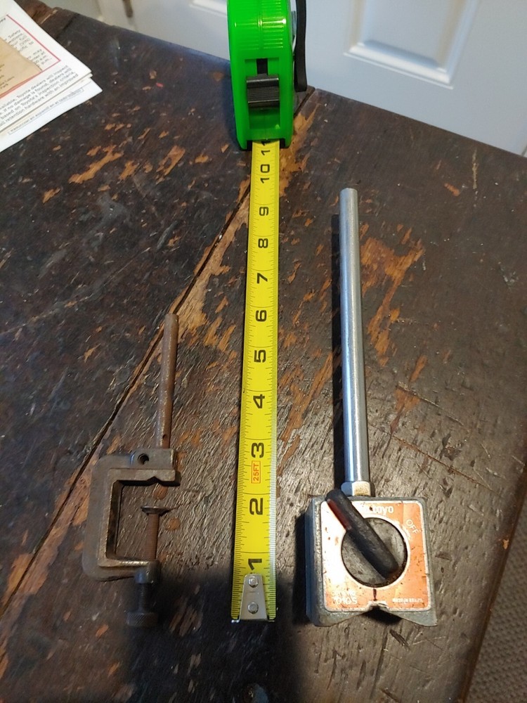 Mitutoyo Code No. 7011S Magnetic Base for Dial Indicator + Clamp, Machinist Tool