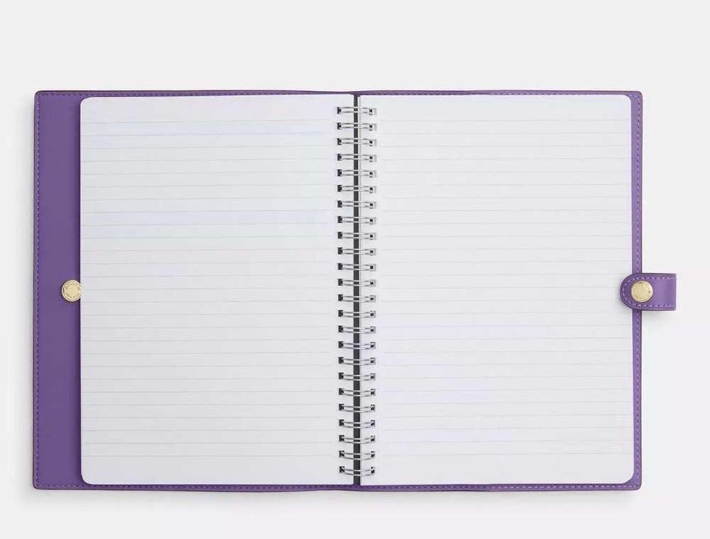 Coach Notebook with Floral Print - Lilac/Multi