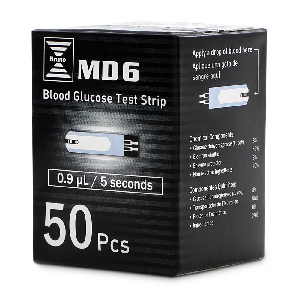Pharma MD6 Blood Glucose Test Strips (50 Count)