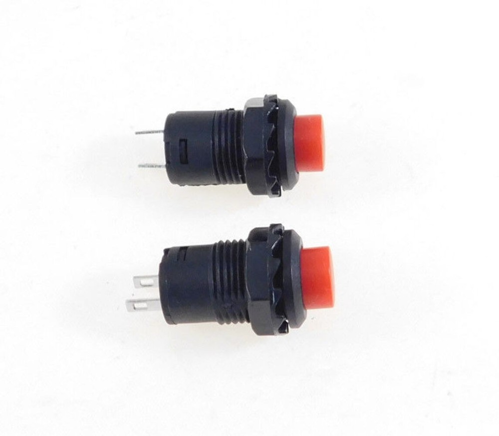 2 Pack SPST Latching Off-On Push Button Switch Red LATCH32731RD