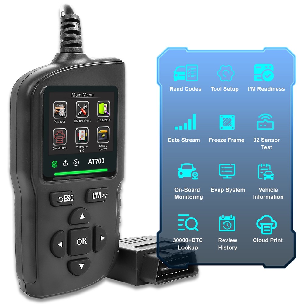 AT700 Scanner Code Reader Car Diagnostic Scan Tool Check Engine Fault