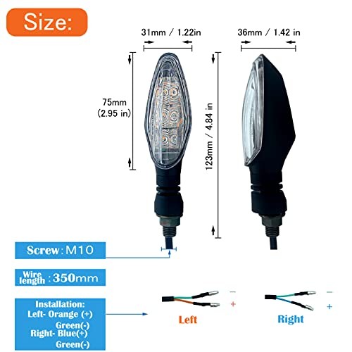 LED Sequential Turn Signal Light E-MARK Vehicle Model 2 PRO Clear / 2pcs