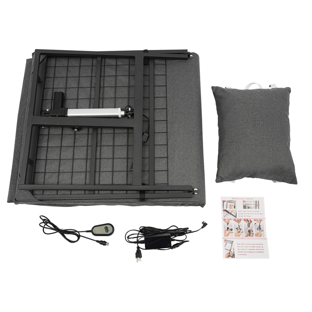 Electric Lifting Bed Backrest Adjustable Back Rest Bed Sitting Backrest 2-80°