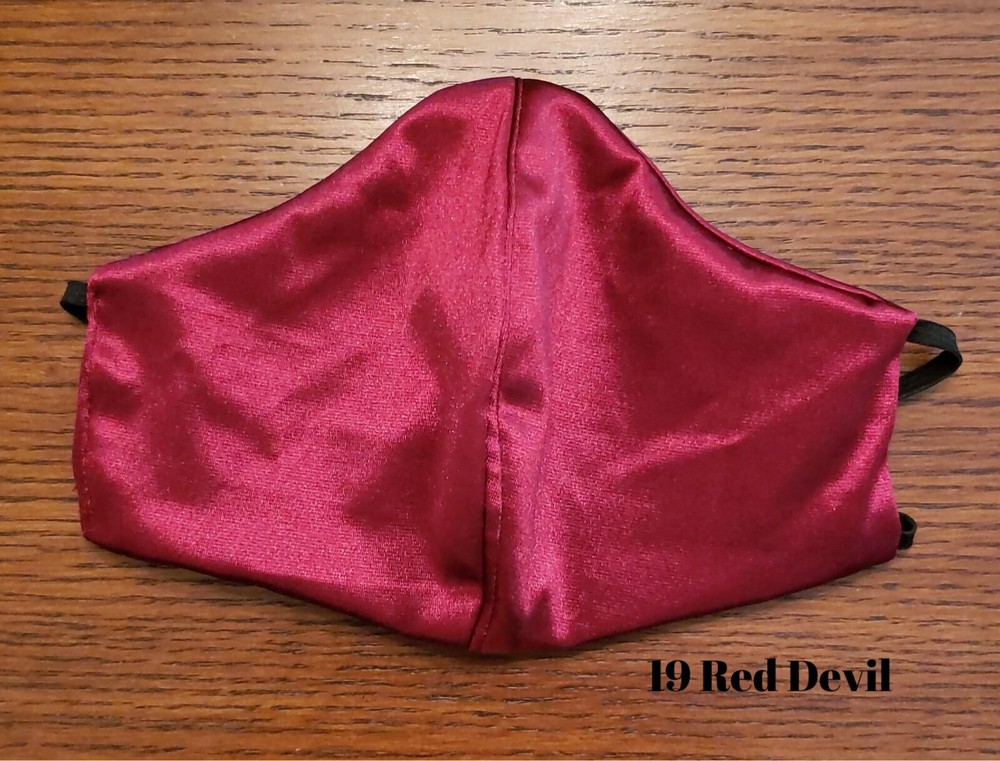 Double Triple Layer Washable Face Mask with Filter Handmade in USA Red Devil