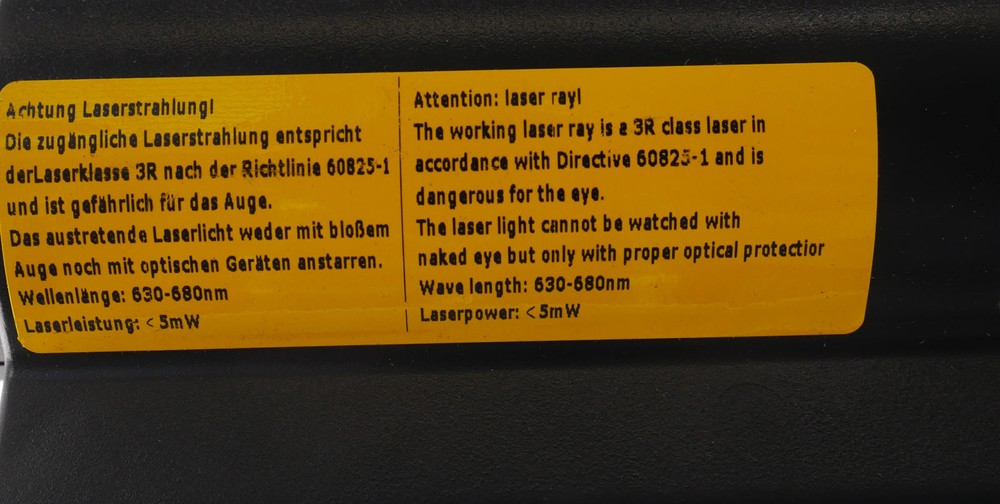 630-680NM 5mW BATTERY POWERED LASER POINTER