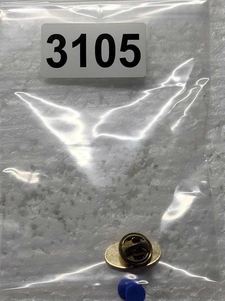 RSVP HAT LAPEL PIN PIN BACK USED (EE3105)
