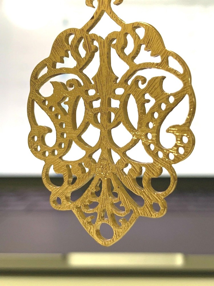 Premier Designs DARCY matte gold tone fishhook earring.