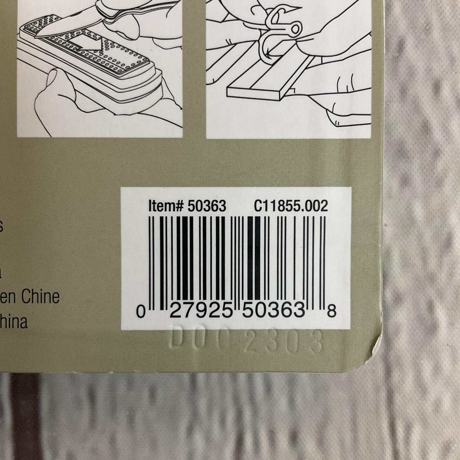 Smith's 50363 4" Fine Diamond Knife Tool Sharpening Stone 10cm