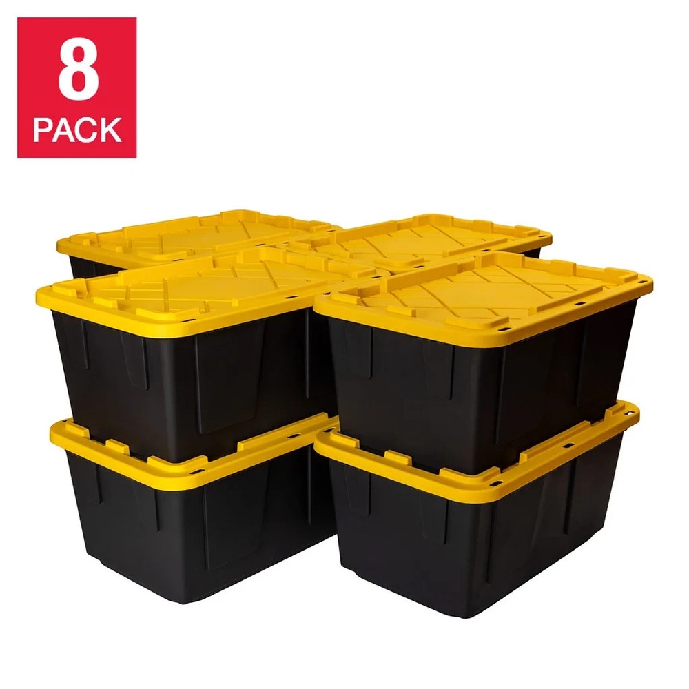 Greenmade 27 Gallon Storage Bin, 8-Pack
