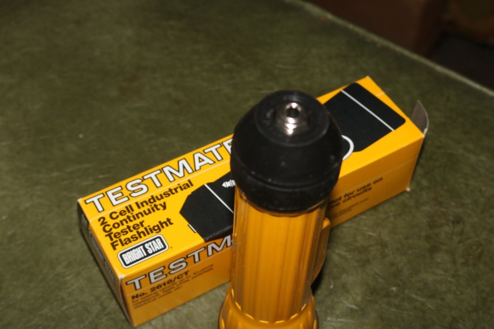 NOS Bright Star 2618-CT TestMate electrical circuit test flashlight