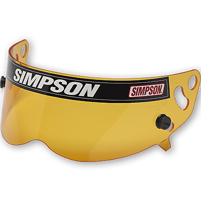 Simpson Racing Helmet Replacement Shield Amber - Viper VPR02