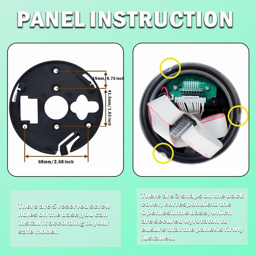 Gun Safe Lock Replacement with Solenoid Lock High Security Chrome Digital Key...