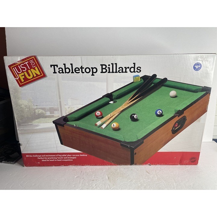 Just for Fun Tabletop Billiards, New Sealed