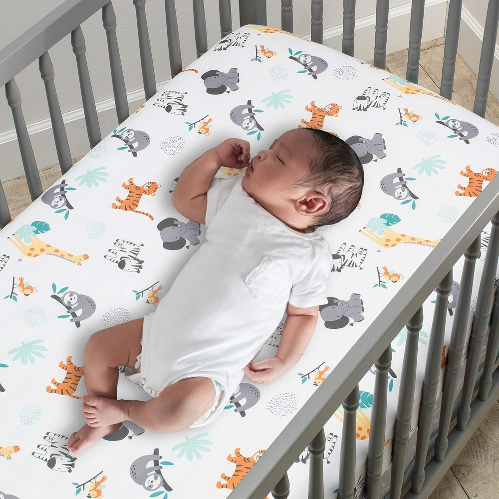 Mighty Jungle 3Piece Crib Bedding Set, Multicolor (283003V)