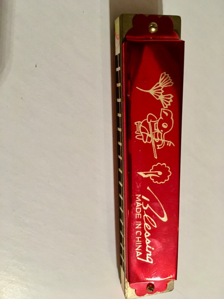 Vintage Blessing Harmonica Made In China with Original Box