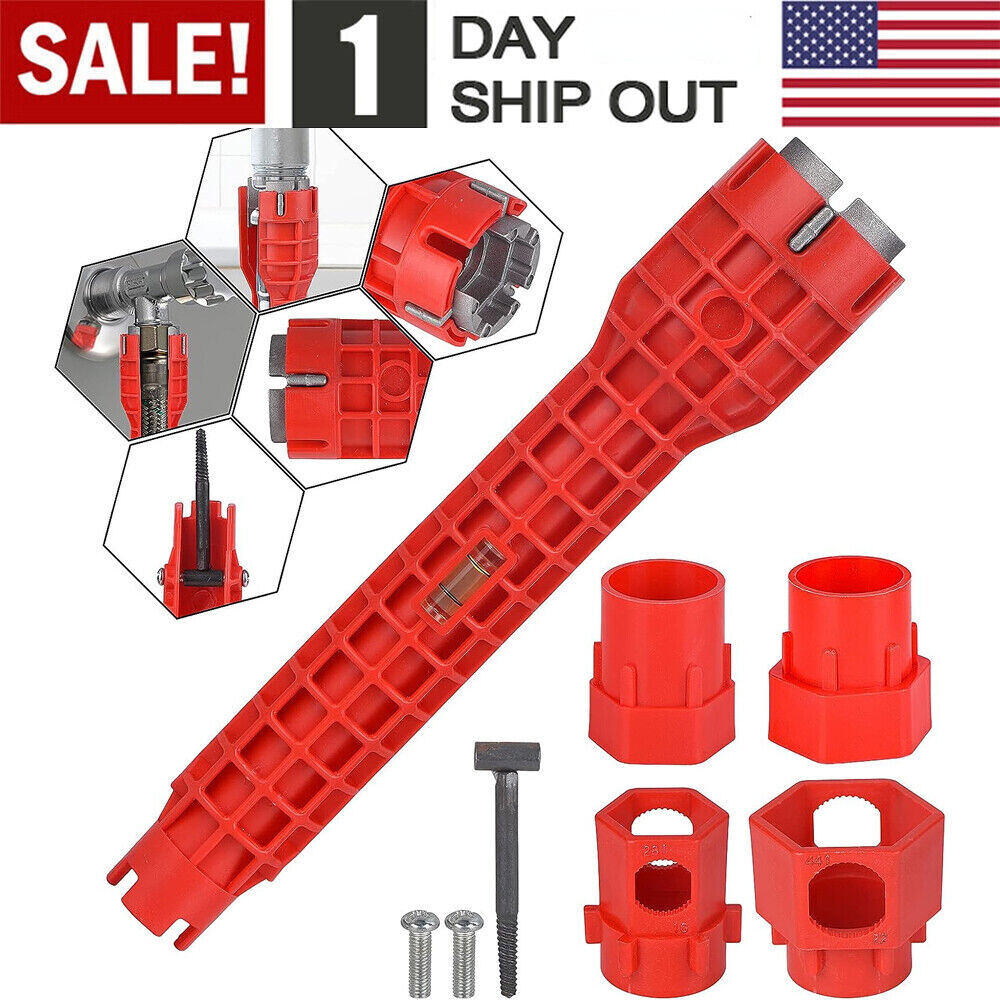 Faucet Sink Installer Multi Tool Wrench Plumbing Kitchen Water Pipe Spanner
