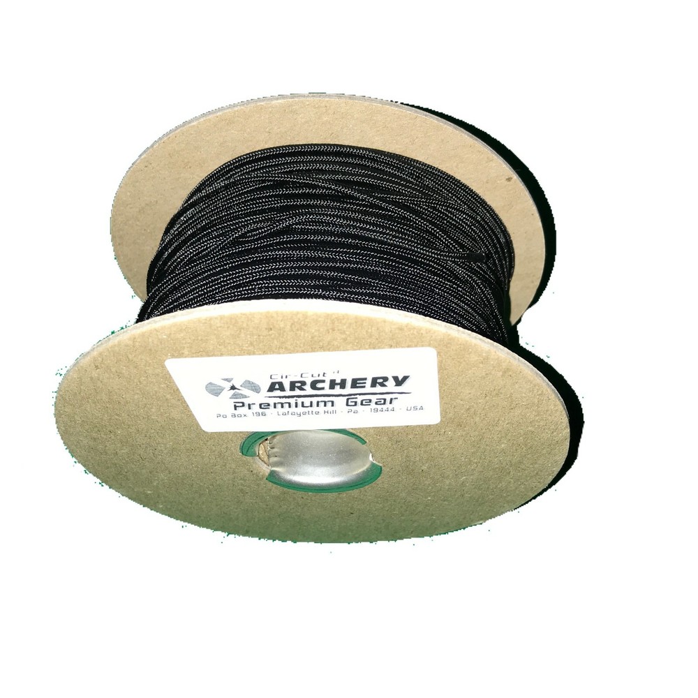 25 Feet - BLACK - RELEASE BOWSTRING NOCK NOCKING D LOOP ROPE Archery Bow String