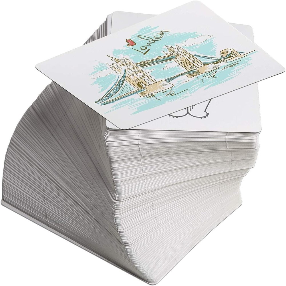 Blank Playing Cards 2-Pack (160PCS) – Poker Size Write On Flash Cards for Study
