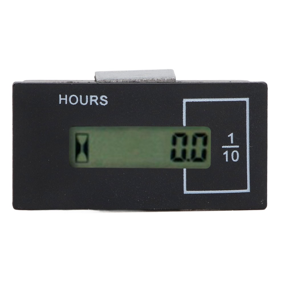 Excavator Hour Meter LCD Display Universal Built In Chip Multiple Uses Elect CST