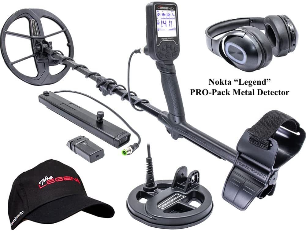 Nokta Legend PRO-PACK Multi-Frequency Waterproof Metal Detector, 2 Coil Package