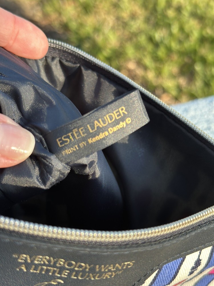Estée Lauder Makeup Bag w/ Zipper Kendra Dandy Print