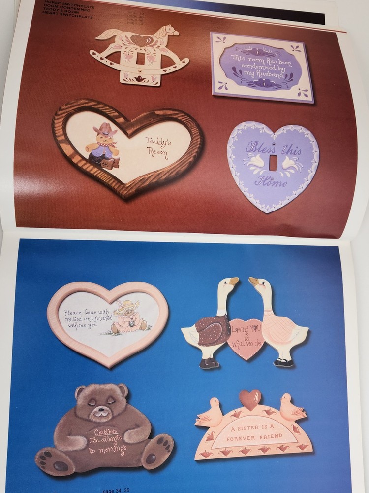 Keepsake Sampler 1 Stempel Scheewe Tole Painting Pattern Book Geese Teddy Bears