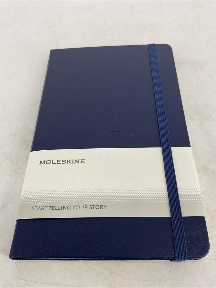 Elastic Path Moleskine Dotted Notebook Blue NEW