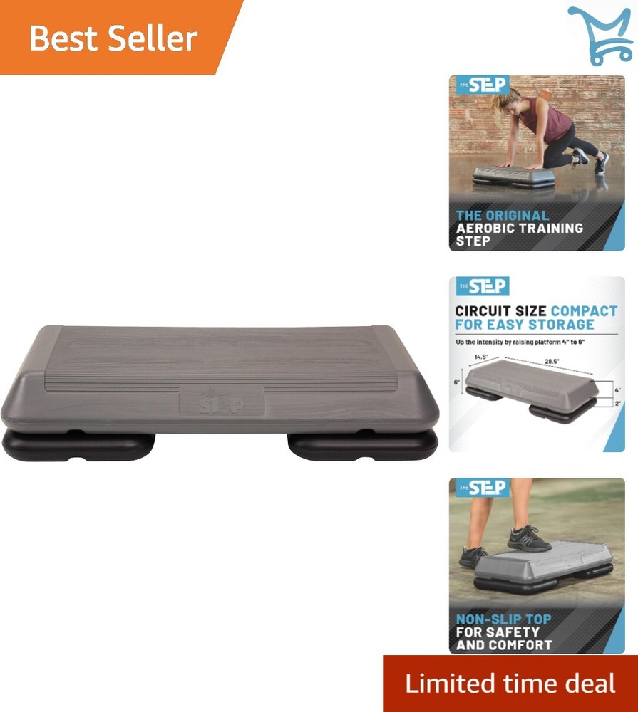Step Platform Recyclable Hdpe Adjustable Height for Cardio and Strength