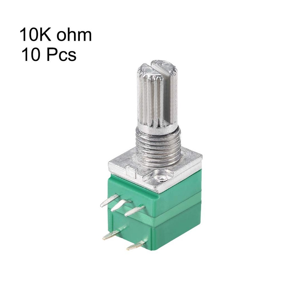 uxcell Potentiometer with Switch B10K Ohm Variable Resistors Single 10K-10pcs