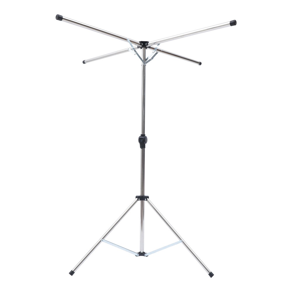 Portable Tripod Clothes Drying Rack - Foldable Metal Stand for Easy Use