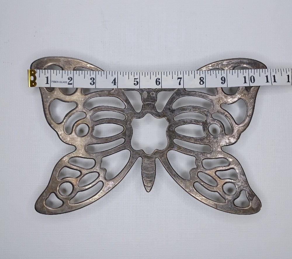 Leonard Silverplate Metal Butterfly Trivet